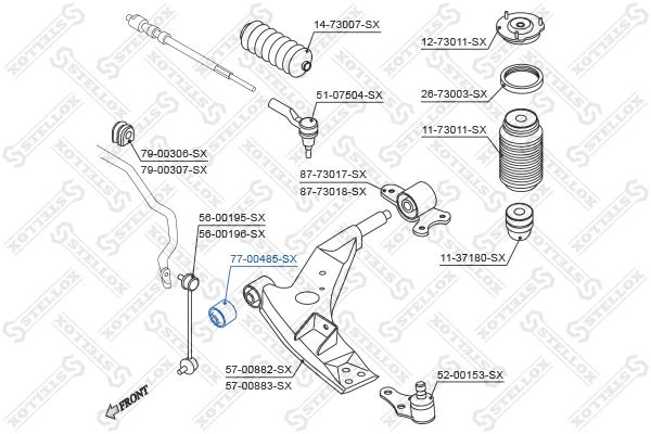 Mounting, control/trailing arm