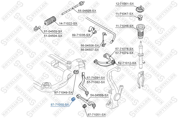 Mounting, control/trailing arm