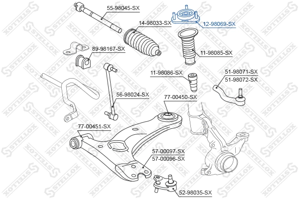 Suspension Strut Support Mount