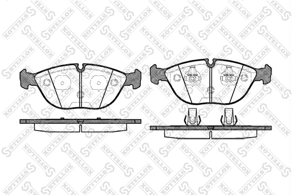 Brake Pad Set, disc brake (608 000B-SX)