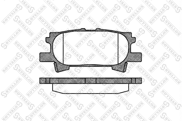 Brake Pad Set, disc brake (1051 000-SX)