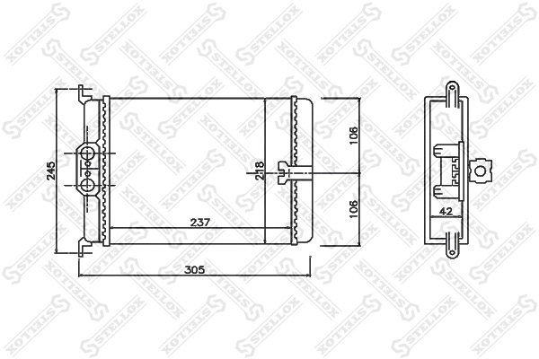 Heat Exchanger, interior heating (10-35171-SX)