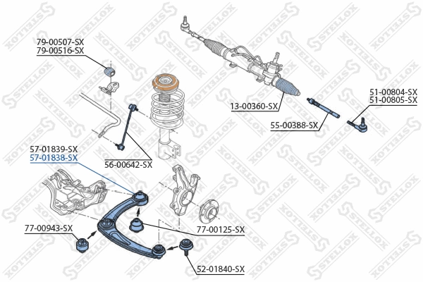 Control/Trailing Arm, wheel suspension