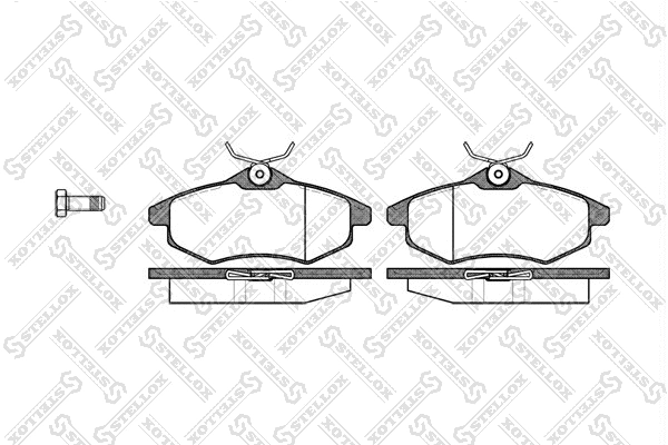 Brake Pad Set, disc brake (892 000-SX)