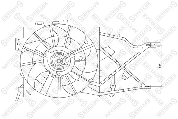 Fan, engine cooling (29-99304-SX)