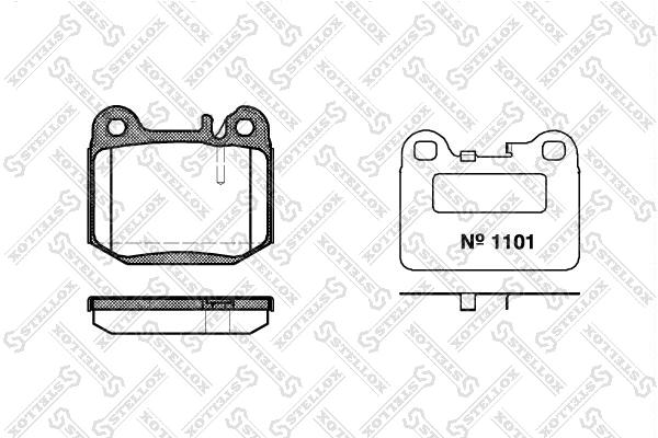 Brake Pad Set, disc brake (025 040B-SX)