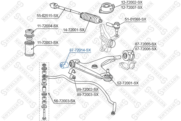Mounting, control/trailing arm