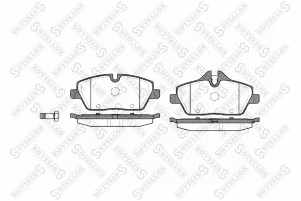 Brake Pad Set, disc brake (1142 000-SX)