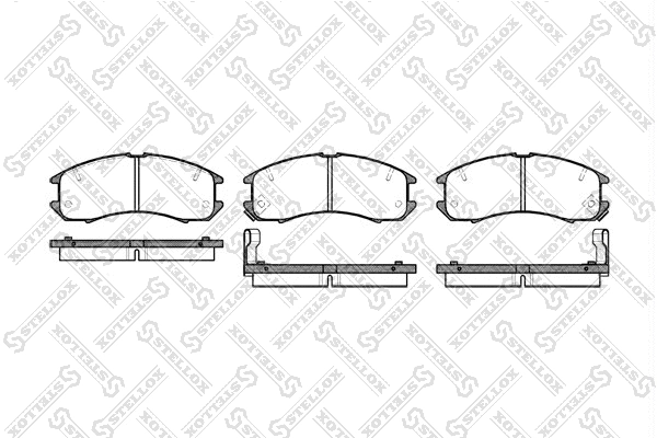 Brake Pad Set, disc brake (284 002-SX)