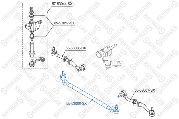 Inner Tie Rod (55-53006-SX)
