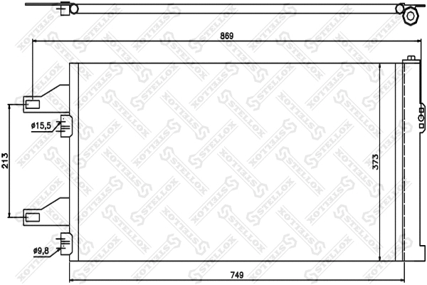 Condenser, air conditioning (10-45407-SX)