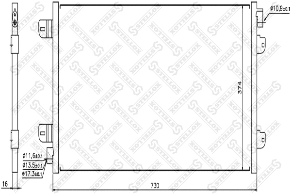 Condenser, air conditioning (10-45149-SX)