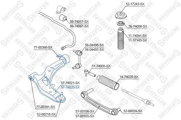 Control/Trailing Arm, wheel suspension