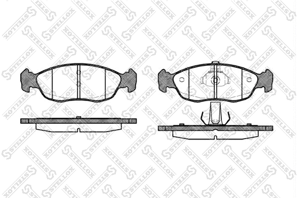Brake Pad Set, disc brake (472 010B-SX)