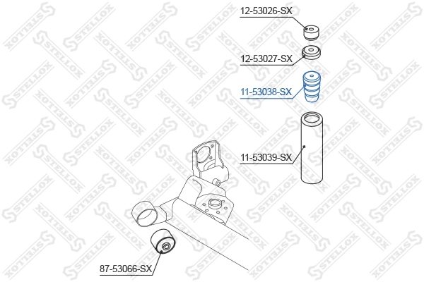 Rubber Buffer, suspension (11-53038-SX)