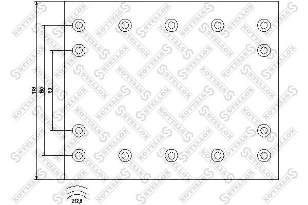 Brake Lining Kit, drum brake (85-00977-SX)