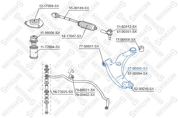 Control/Trailing Arm, wheel suspension