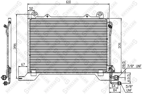 Condenser, air conditioning (10-45051-SX)