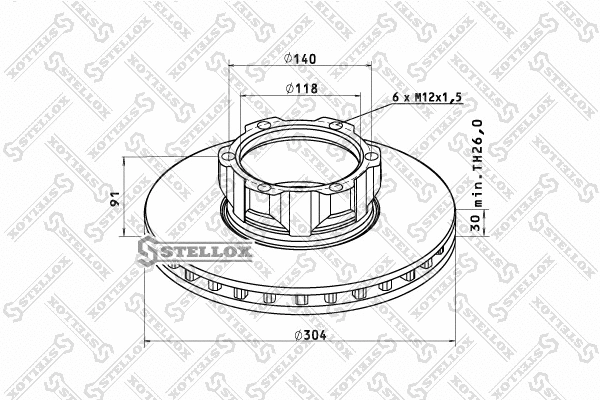 Brake Disc (85-00774-SX)