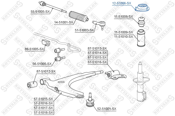 Suspension Strut Support Mount