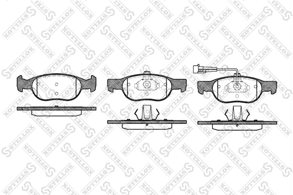 Brake Pad Set, disc brake (599 011B-SX)
