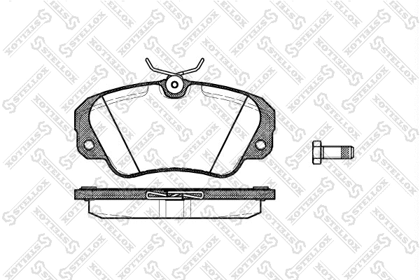 Brake Pad Set, disc brake (393 000B-SX)