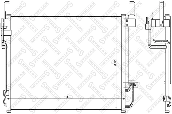 Condenser, air conditioning (10-45107-SX)