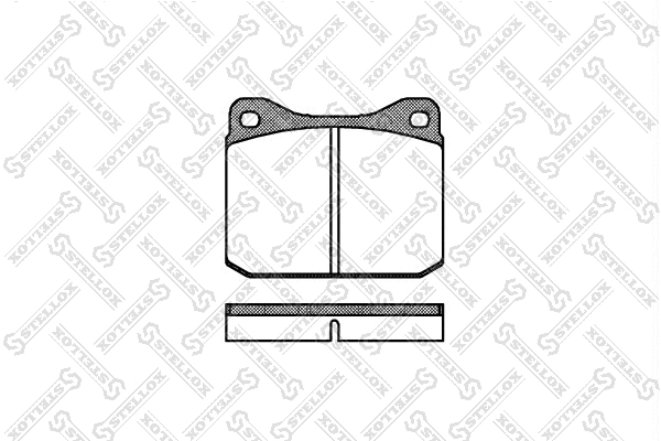 Brake Pad Set, disc brake (021 010-SX)
