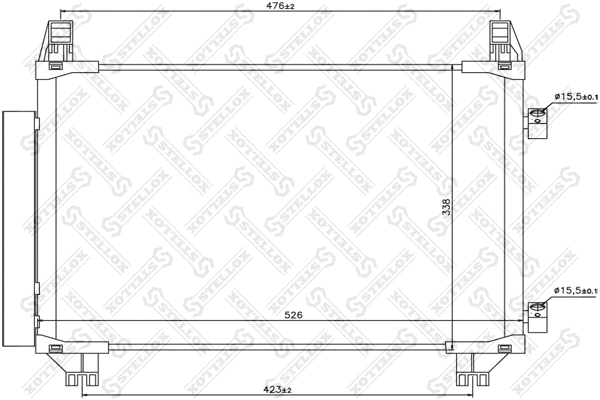 Condenser, air conditioning (10-45159-SX)