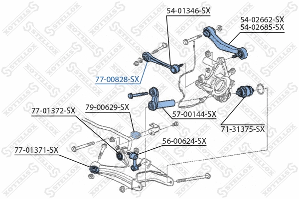 Mounting, control/trailing arm