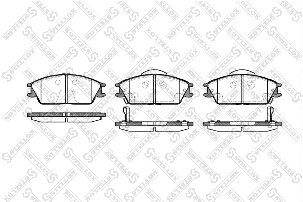 Brake Pad Set, disc brake (235 022B-SX)