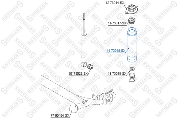 Protective Cap/Bellow, shock absorber (11-73018-SX)