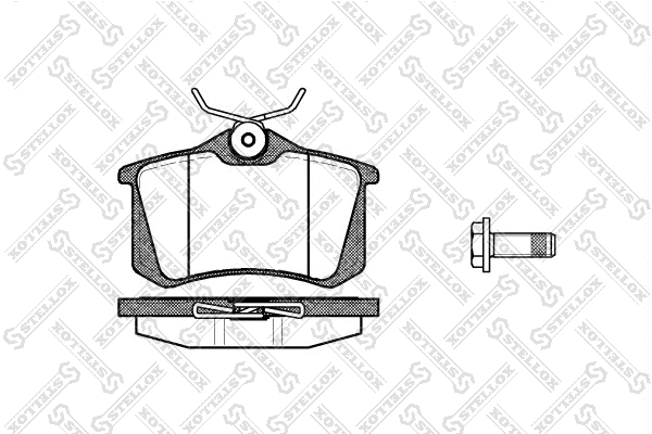 Brake Pad Set, disc brake (274 005B-SX)