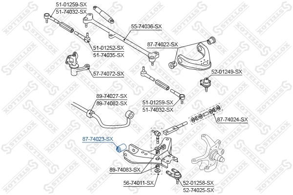 Mounting, control/trailing arm