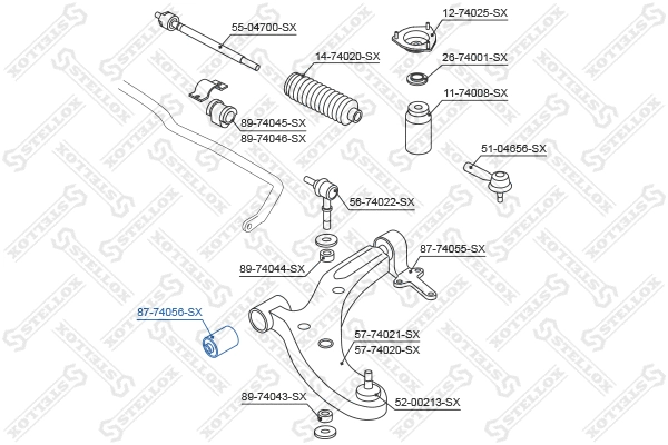 Mounting, control/trailing arm