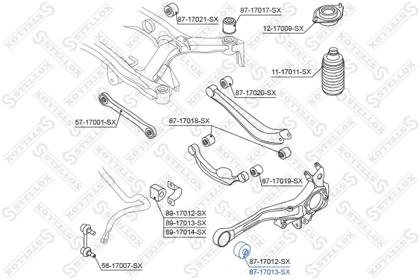 Mounting, control/trailing arm