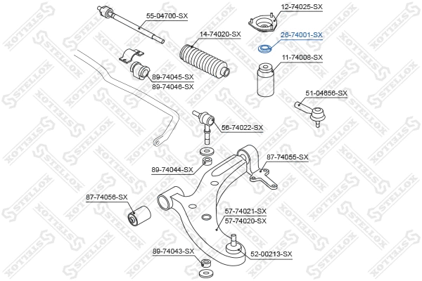 Rolling Bearing, suspension strut support mount