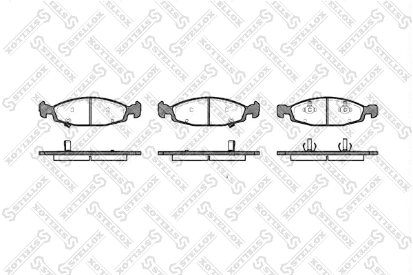 Brake Pad Set, disc brake (747 002B-SX)