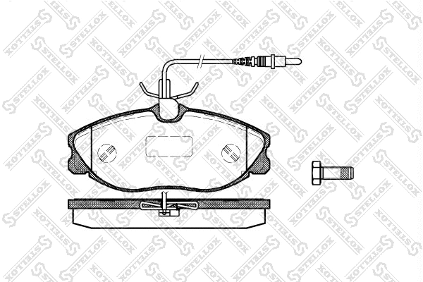 Brake Pad Set, disc brake (615 004B-SX)