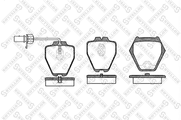 Brake Pad Set, disc brake (763 002-SX)