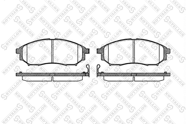 Brake Pad Set, disc brake (863 014-SX)