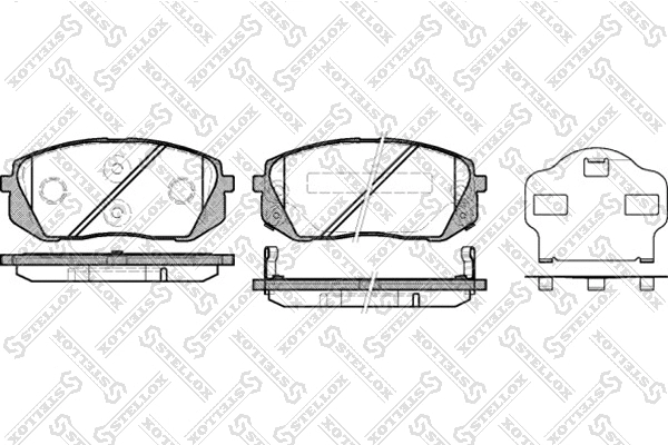 Brake Pad Set, disc brake (002 010-SX)