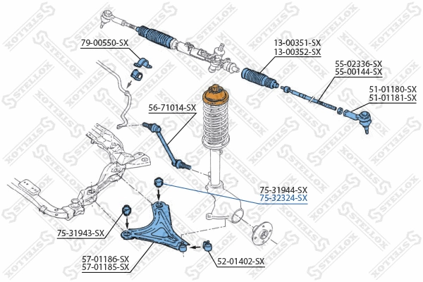 Mounting, control/trailing arm