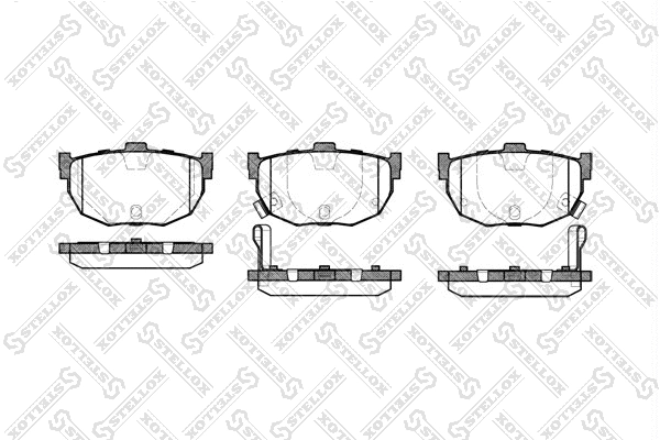 Brake Pad Set, disc brake (305 022-SX)