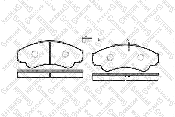 Brake Pad Set, disc brake (971 001-SX)