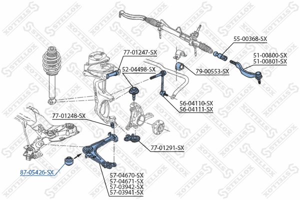 Mounting, control/trailing arm