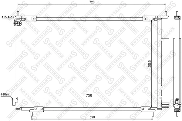 Condenser, air conditioning (10-45096-SX)