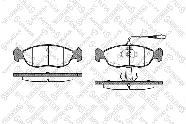 Brake Pad Set, disc brake (472 002B-SX)