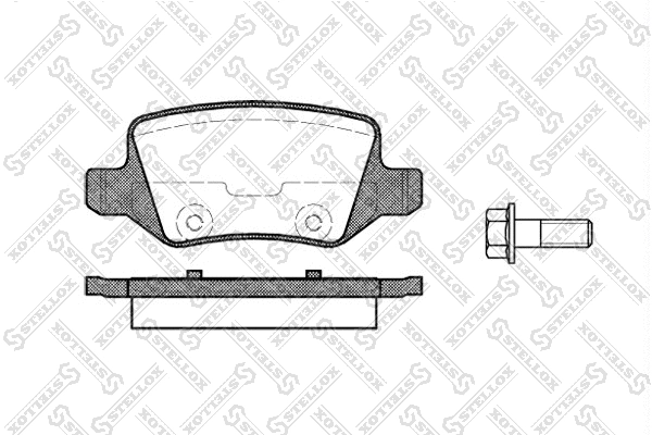Brake Pad Set, disc brake (829 000-SX)