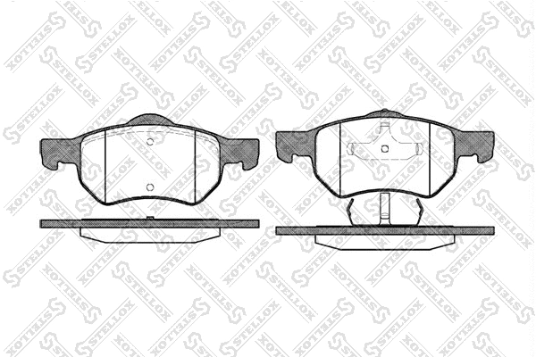 Brake Pad Set, disc brake (893 000-SX)